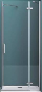 BelBagno Kraft 120 (KRAFT-60/60-C-Cr-R) правая, профиль хром/стекло прозрачное