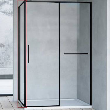 Vincea Slim Soft 80 VSG-1SS800CLB профиль Черный стекло прозрачное