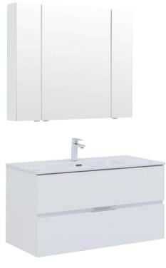 Aquanet Алвита New 100 2 ящика, белый матовый