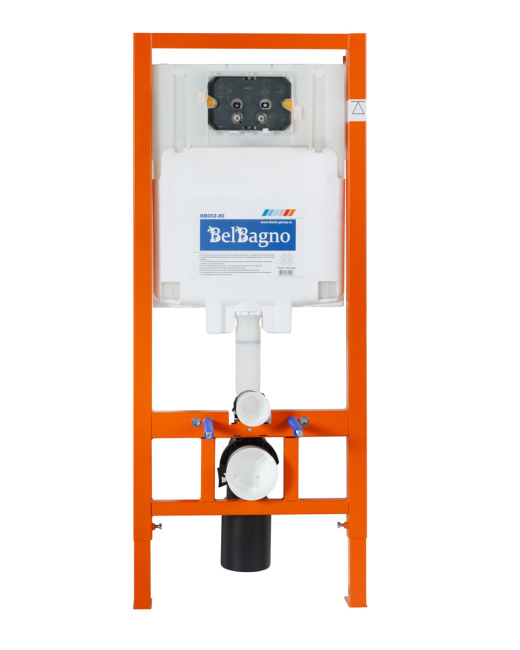 BelBagno BB002-80/BB014-SR-BIANCO с кнопкой смыва Белый