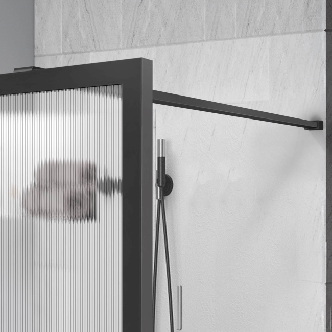 Vincea Walk-In HP Art VSW-1HP100FLGM, 1000*2000, вороненая сталь, стекло рифленое