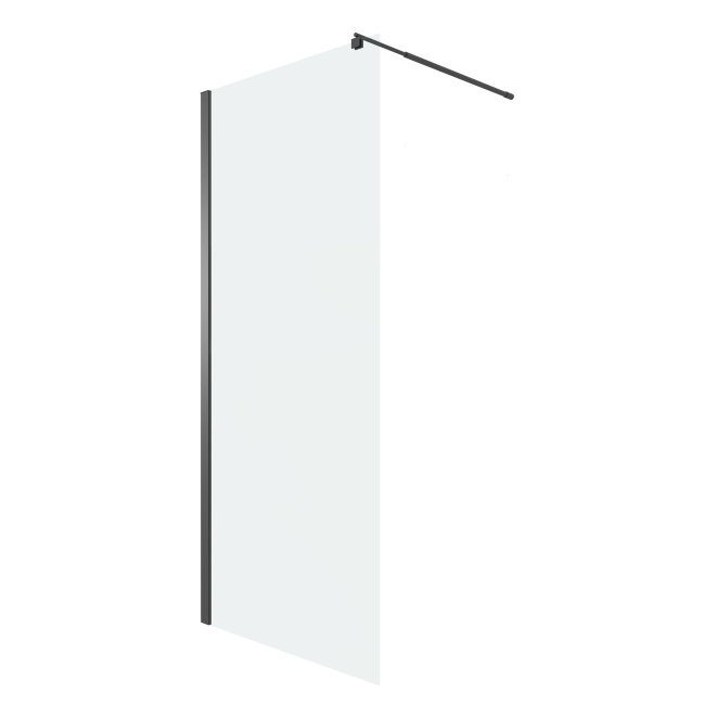 Niagara Eco NG-551-80BLACK (80х190) черный,стекло прозрачное,1 место