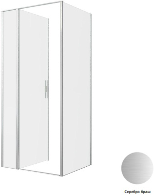Allen Brau Priority 90x80 3.31026.BA + 3.31041.BA серебро браш без поддона