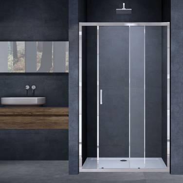 Vincea Alpha VDS-3AL120CL, 1200, хром, стекло прозрачное