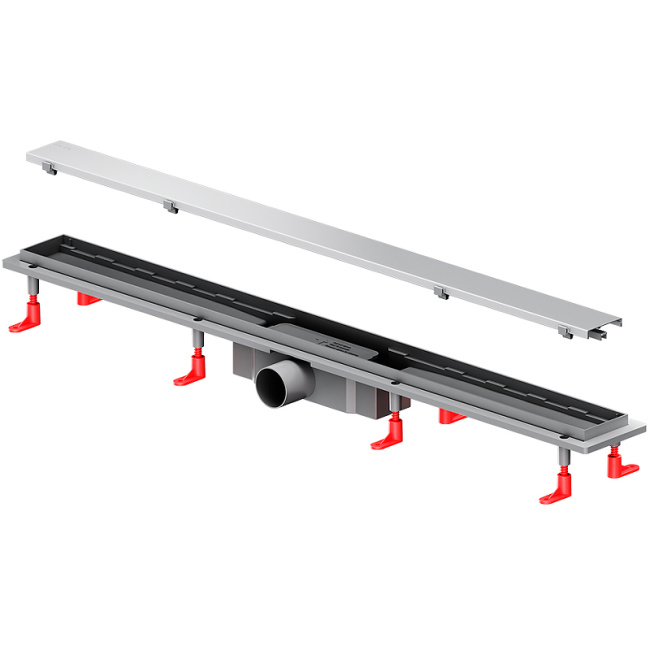Am.Pm PrimeFlow 90 W02SC-U11-090-04SB с решеткой Хром матовый / под плитку Tile