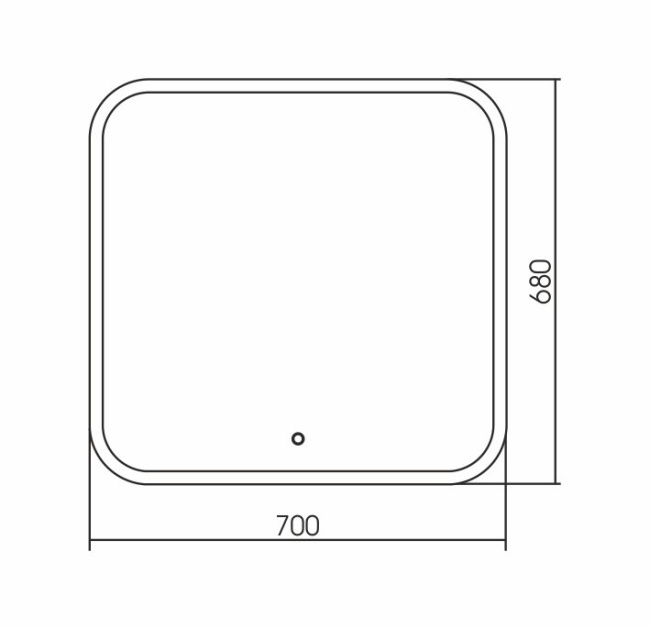 Grossman Comfort 670680 70x68 с LED подсветкой
