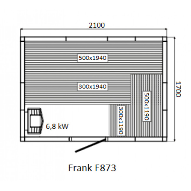Frank F 876 (270x170x210) Кедр Экстра