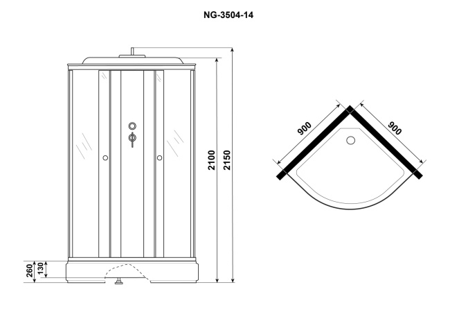 Niagara Eco E90/26/TN 90x90