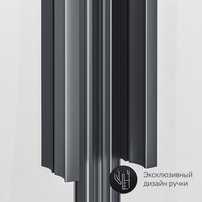 AM.PM Gem S 100х80 W93G-404-100280-BT профиль Черный матовый стекло прозрачное без поддона