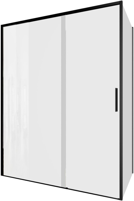 Aquanet Pleasure Evo 150x90 AE65-150x90-BT профиль черный, прозрачное стекло без поддона