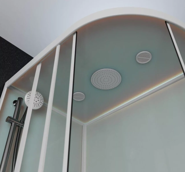 Frank F412/2L М White левосторонняя высокий поддон