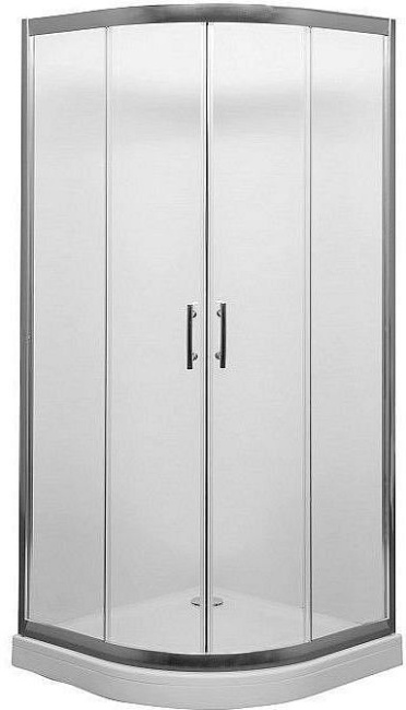 Aquanet Alfa NAA2142 100x100, R550, прозрачное стекло без поддона