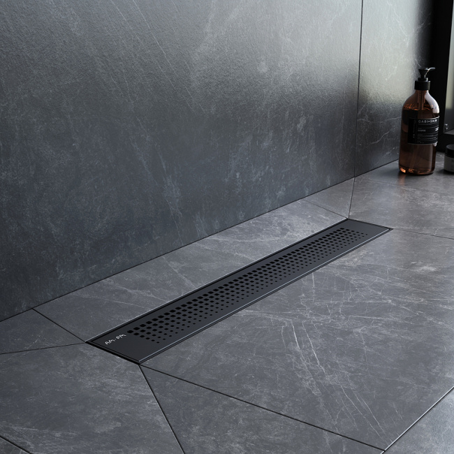 Am.Pm PrimeFlow 50 W02SC-P11-050-01BM с Черной матовой решеткой Cut Gradient