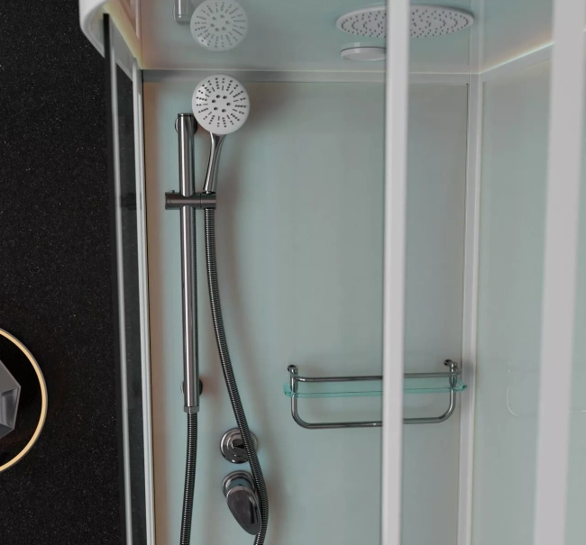 Frank F412/2L М White левосторонняя высокий поддон