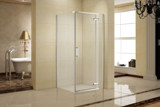 Aquanet Logic C1000 AE32-S-100x100U-CT 1000x1000, прозрачное стекло без поддона