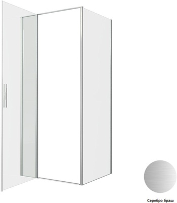 Allen Brau Priority 90x80 3.31026.BA + 3.31041.BA серебро браш без поддона