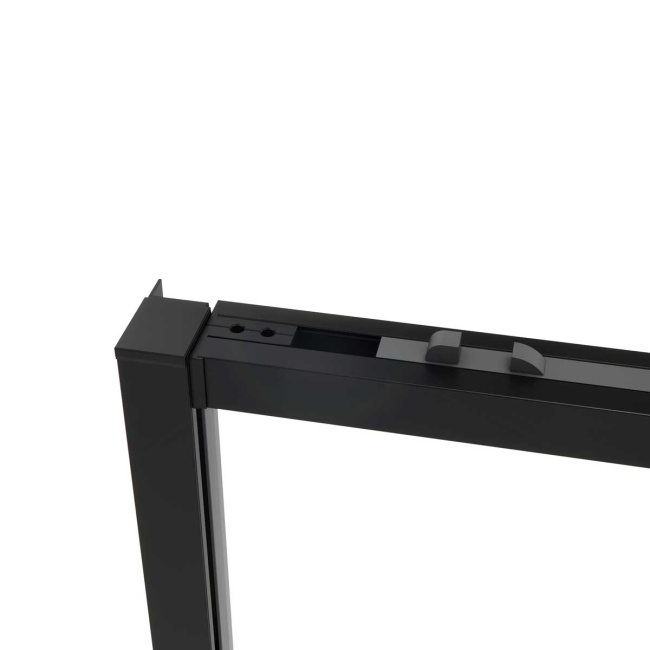 Vincea Slim Soft VSR-1SS9015CLB, 1500*900, черный, стекло прозрачное