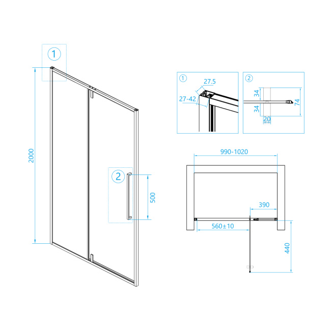 RGW SV-03 06320310-11 6 мм Прозрачное 1000