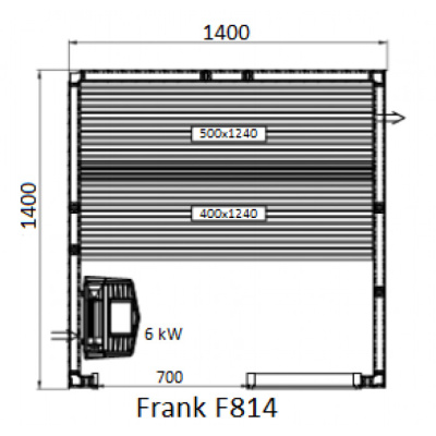 Frank F 813 (220x140x210) Кедр Экстра