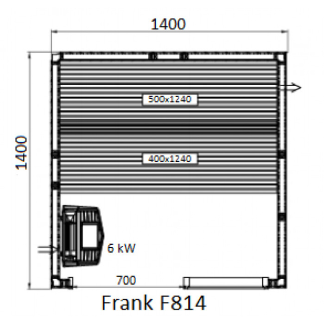 Frank F 818 (180x140x210) Кедр Экстра