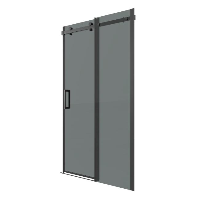 Grossman Classic 100.K33.04.160.21.10 (160х195) черный матовый,стекло тонированное,раздвижная, 1 место