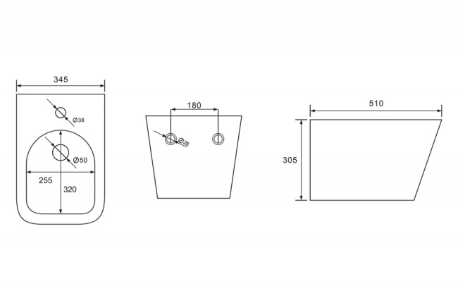 Abber Rechteck AC1250MB черное матовое