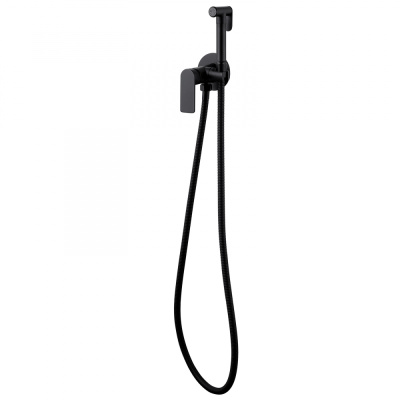 ABBER Weiss Insel AF8025B с гигиеническим душем, черный матовый