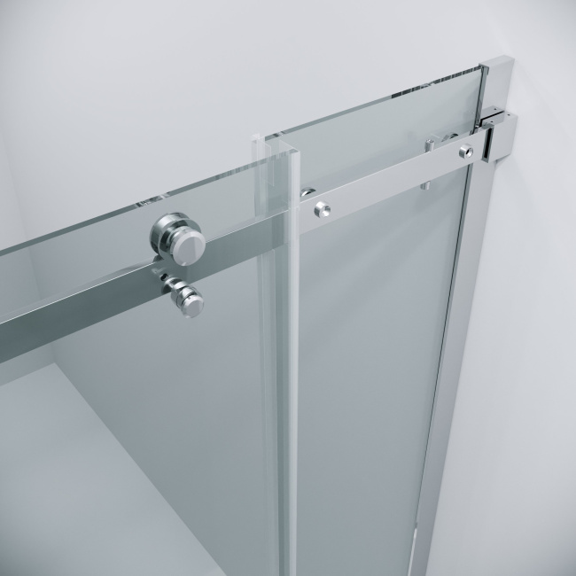 Grossman 300.K33.04.1010.10.00 Classic (100*100*195) квадрат,раздвижн,хром,стекло прозрачное, 2 места без поддона