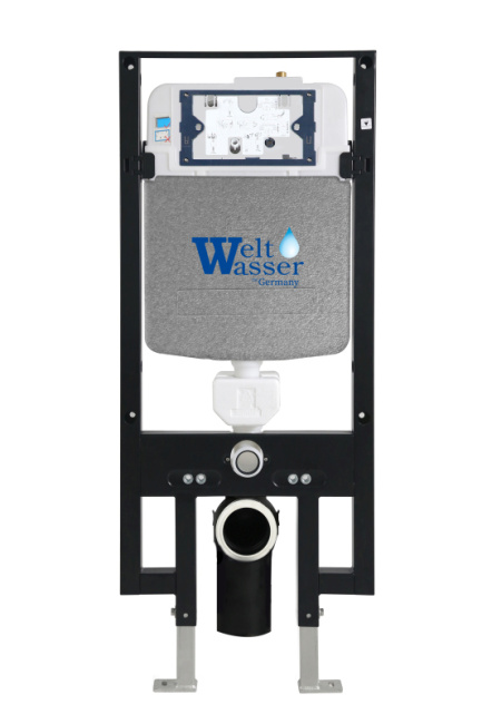 WeltWasser AMBERG 497 + MT-CR с кнопкой цвета матовый хром