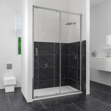 RGW CL-14 Хром/Прозрачное/5 мм/160*185