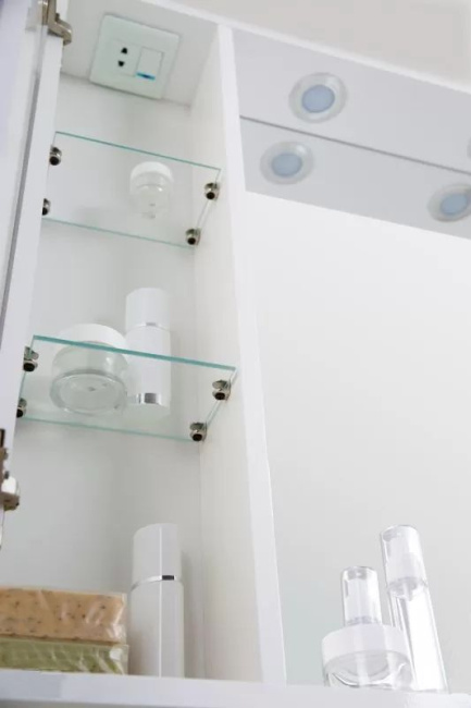 BelBagno Marino 60x75 MARINO-SPC-600/750-1A-BL-P-L левое с подсветкой