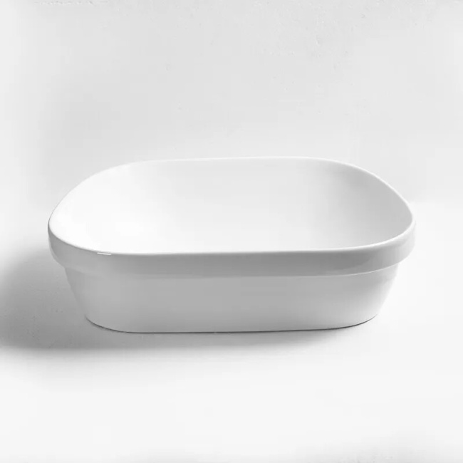 Ceruttispa CR0023 накладная, белая, трапеция 570х390х150