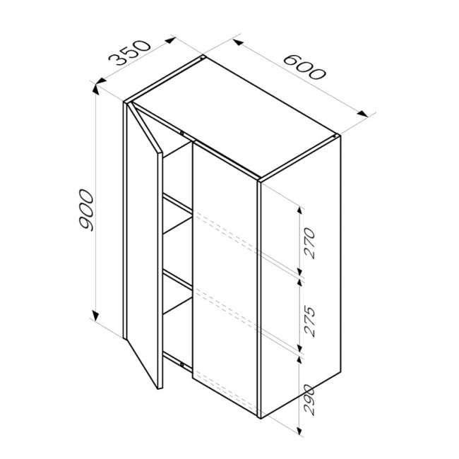 Am.Pm Func 60 M8FCH06029WM Белый матовый
