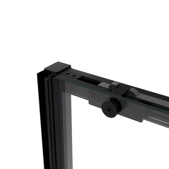 Vincea Slim Soft VSR-1SS9015CLB, 1500*900, черный, стекло прозрачное