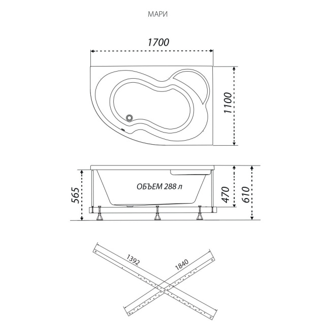 SanDav обрезанная Мари 170-левая (Щ0000046123)