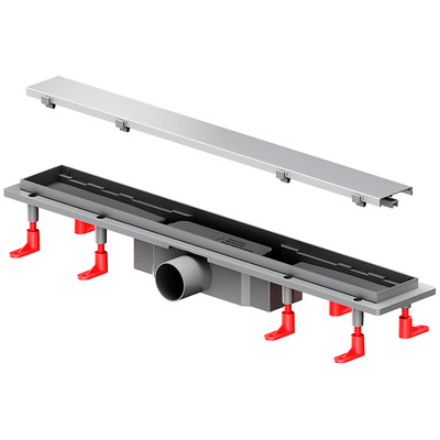 Am.Pm PrimeFlow 60 W02SC-U11-060-04SB с решеткой Хром матовый / под плитку Tile