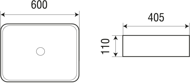 WELTWASSER ELBACH 2174 MW 60x40,5 матовый белый
