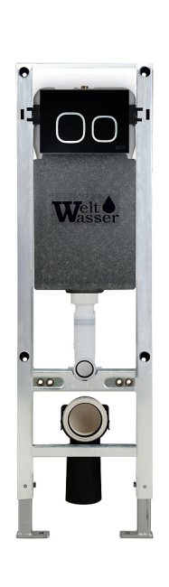 Унитаз с инсталляцией WeltWasser AMBERG 350 ST + HEIMBACH 043 GL-WT + AMBERG RD-BL