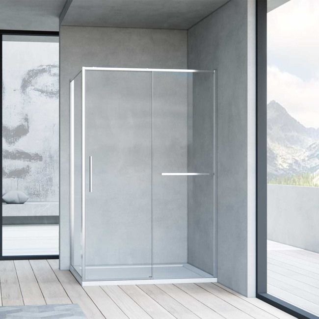 Vincea Slim Soft VSR-1SS9011CL, 1100*900, хром, стекло прозрачное