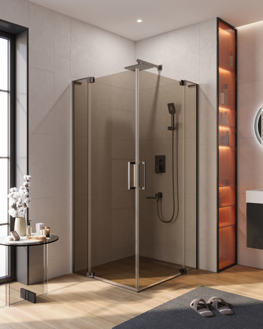 CEZARES SLIDER-AH-2-70/80-80/90-BR-GM без поддона