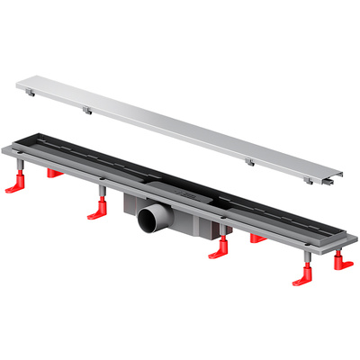Am.Pm PrimeFlow 80 W02SC-U11-080-04SB с решеткой Хром матовый / под плитку Tile