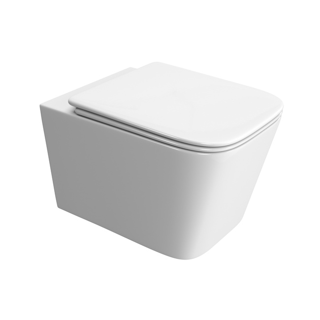 BelBagno DUE-TOR BB5171CH-TOR/SC безободковый с сиденьем и смывом TORNADO (чаша)