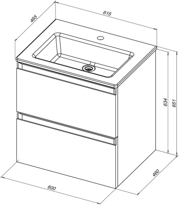 Allen Brau Eclipse 60 1.E1001.AM 2.0 антрацит матовый