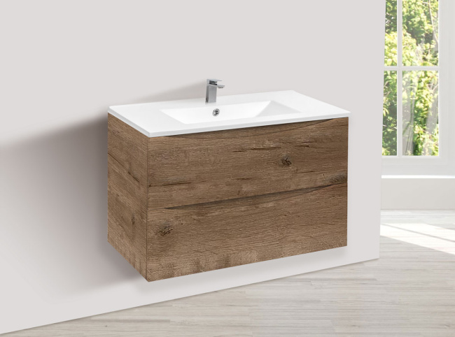 Vincea Mia 750 подвесная, 2 выкатных ящика soft close, V.Oak