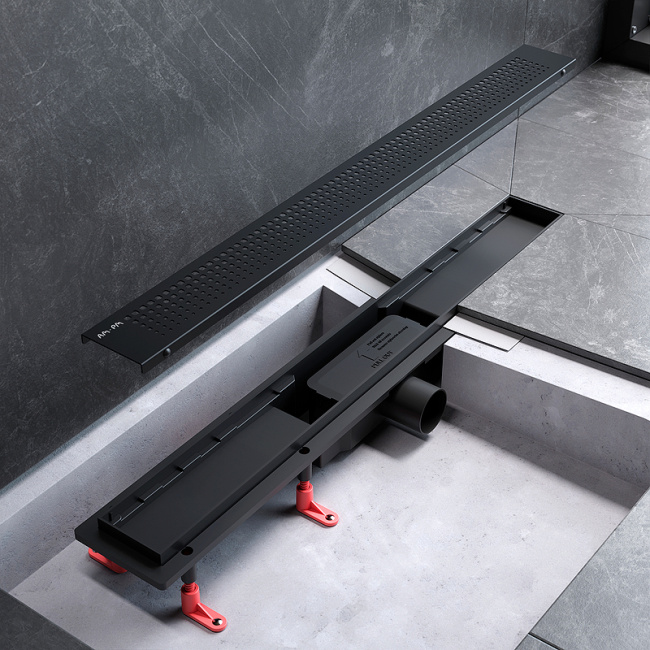 Am.Pm PrimeFlow 70 W02SC-P11-070-01BM с Черной матовой решеткой Cut Gradient