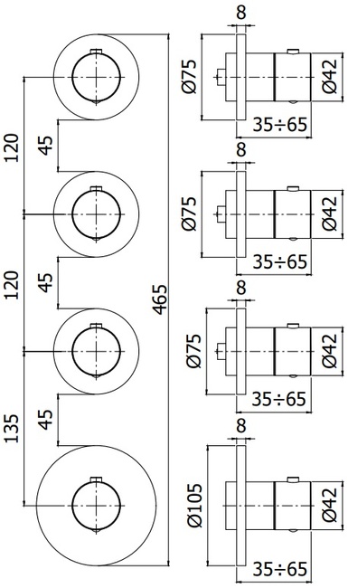 Paffoni Modular Box MDE019CR