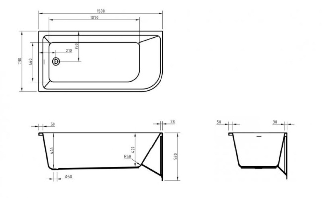 BelBagno BB712-1500-730-L