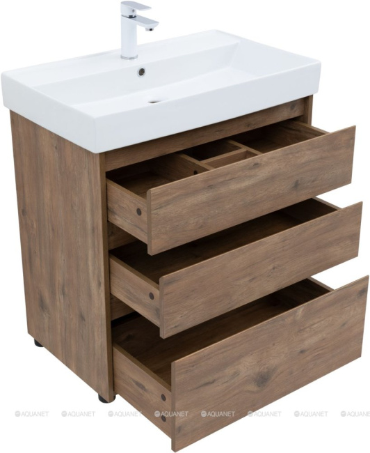 Aquanet Nova Lite 75 дуб рустикальный (3 ящика) (00307077)