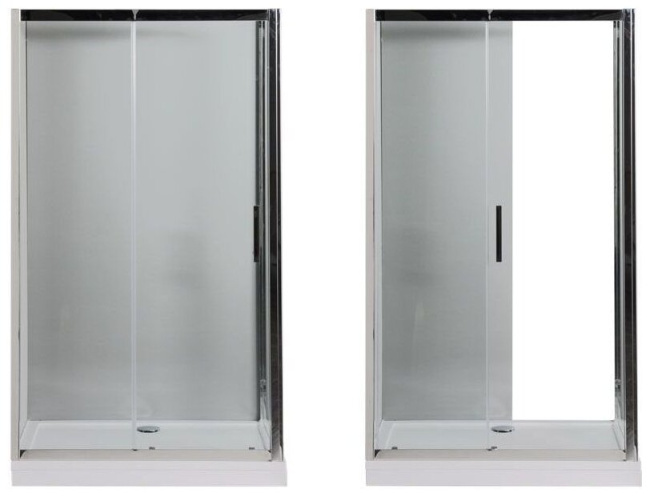 Aquanet Delta NPE1131 120x80, прозрачное стекло без поддона