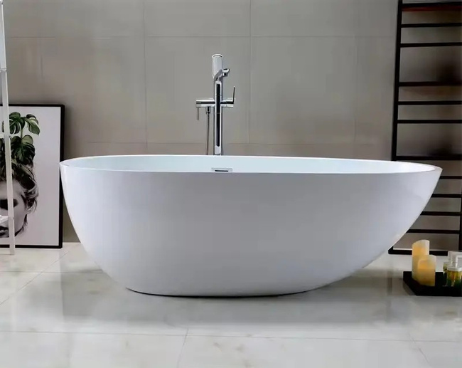 Ceruttispa MIMI (1700x800x580) белая, со сливом-переливом